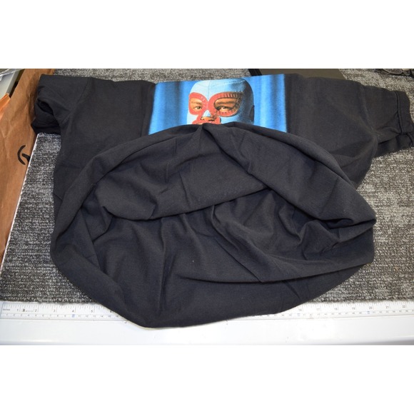 Vintage Nacho Libre Movie Poster Promo Black T Shirt MENS L WOMENS XL MODIFIED - Picture 7 of 14